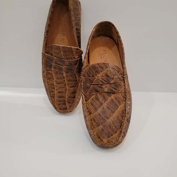 Men's Floral leather shoes - Picture 2 of 8